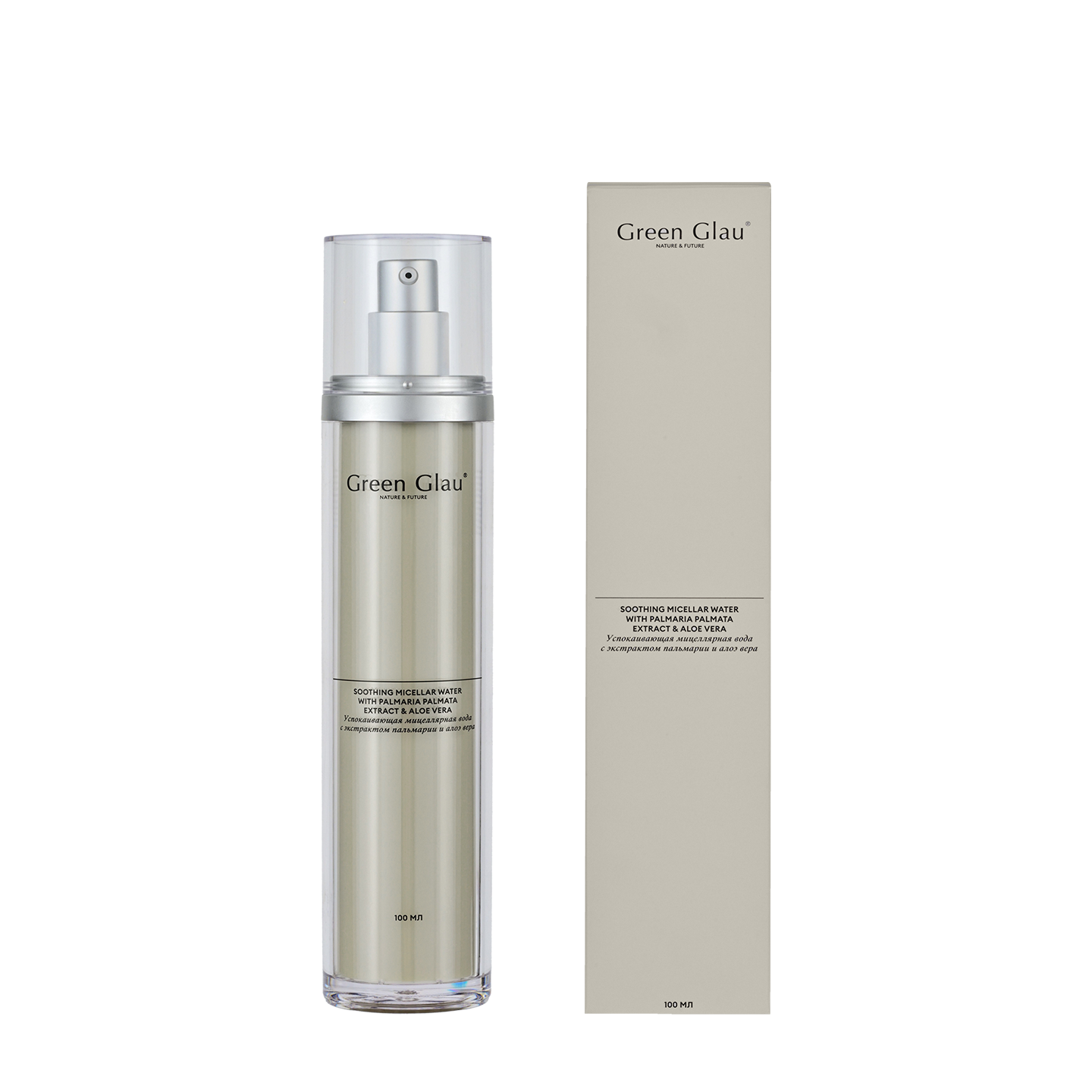 картинка Успокаивающая мицеллярная вода с экстрактом пальмарии и алоэ вера от Green Glau